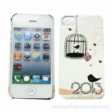 Cases for iPhone 4/4S, Made of PC, Light Oil and Set Auger